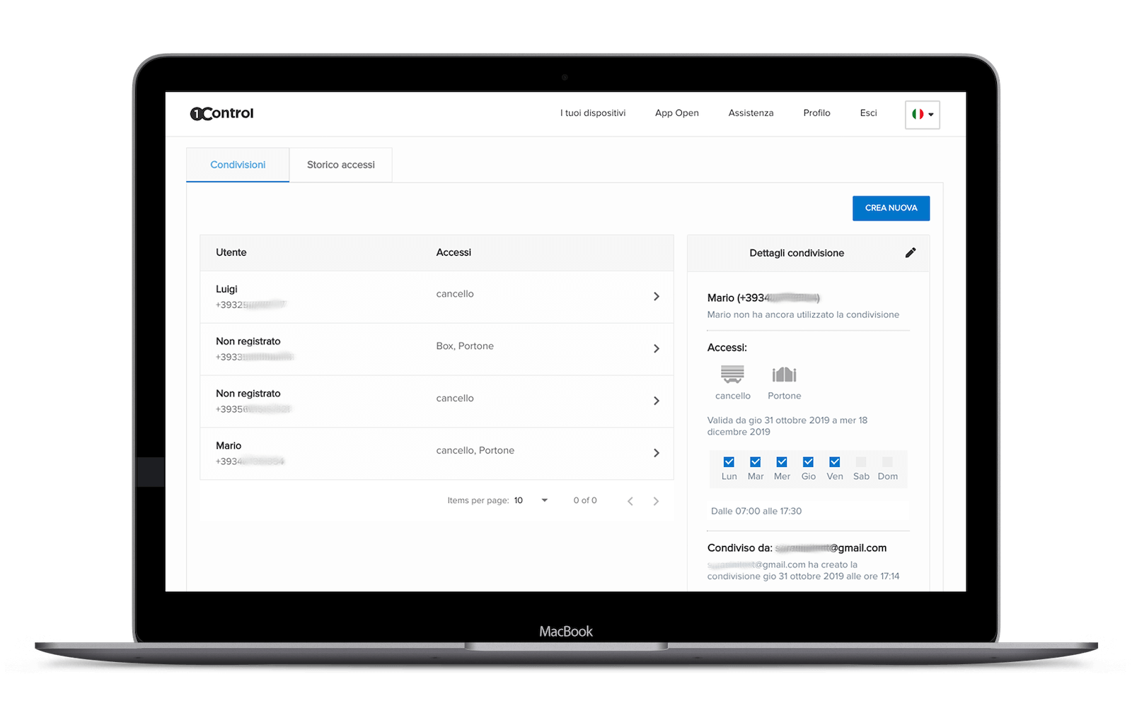 Controllo di chi entra e chi esce dagli ingressi di un business center con 1Control ACCESS