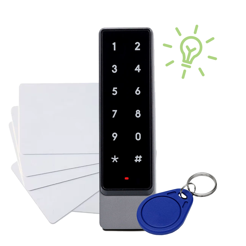1Control smart keypad for PIN, badge and NFC/RFID card access to the coworking space