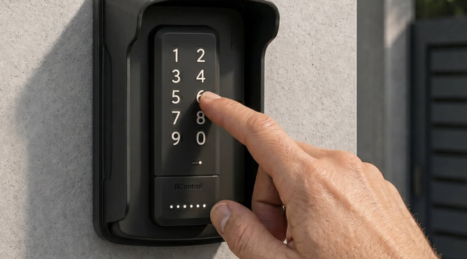 Alternativa al cajetín de llaves prohibido: teclado inteligente 1Control PAD con código PIN para huéspedes
