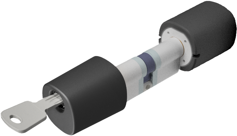 Cilindro europeo de la cerradura inteligente 1Control DORY: bomb&iacute;n electr&oacute;nico para instalaci&oacute;n sin obras