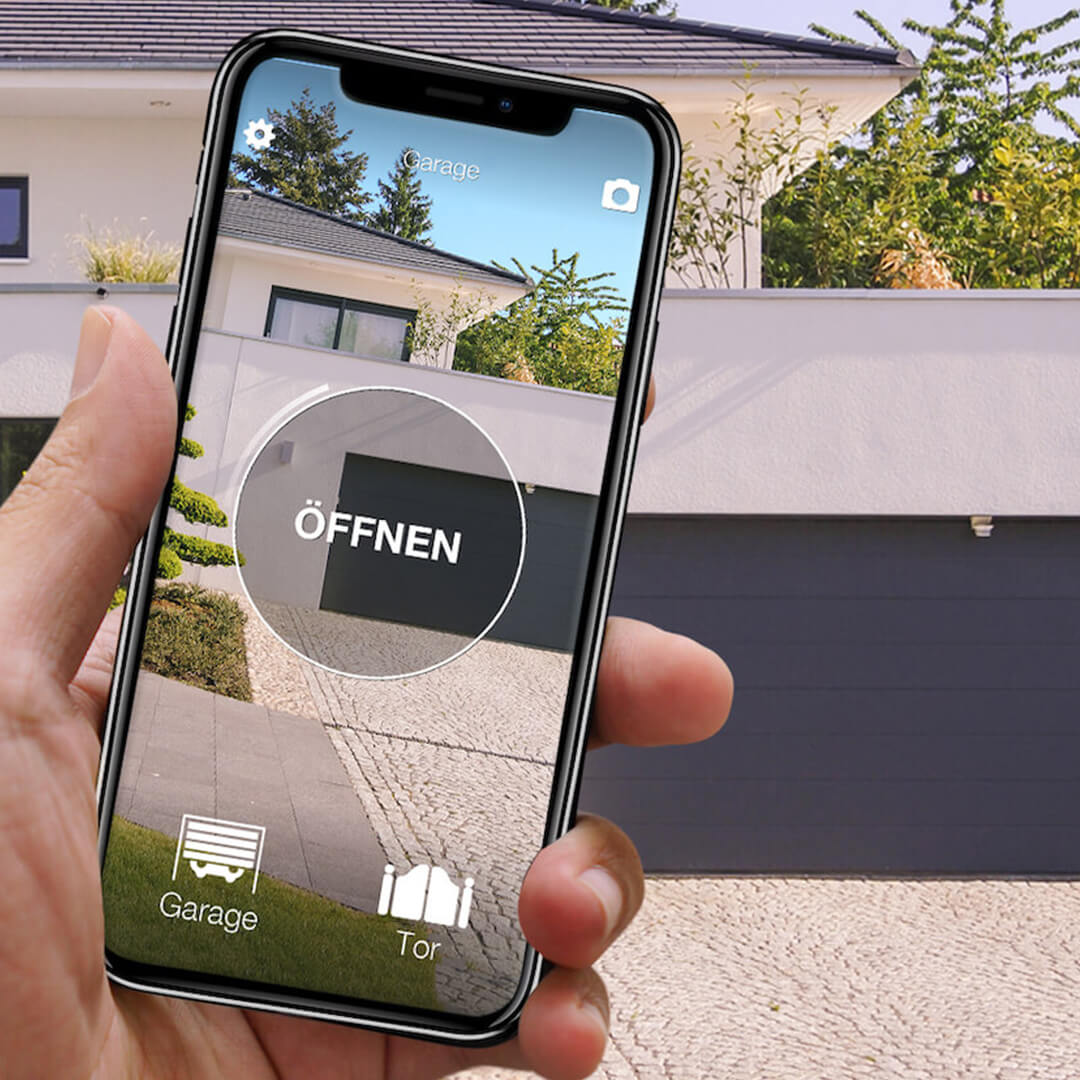1Control App: Garagentor mit Handy &ouml;ffnen App ohne WLAN am Tor