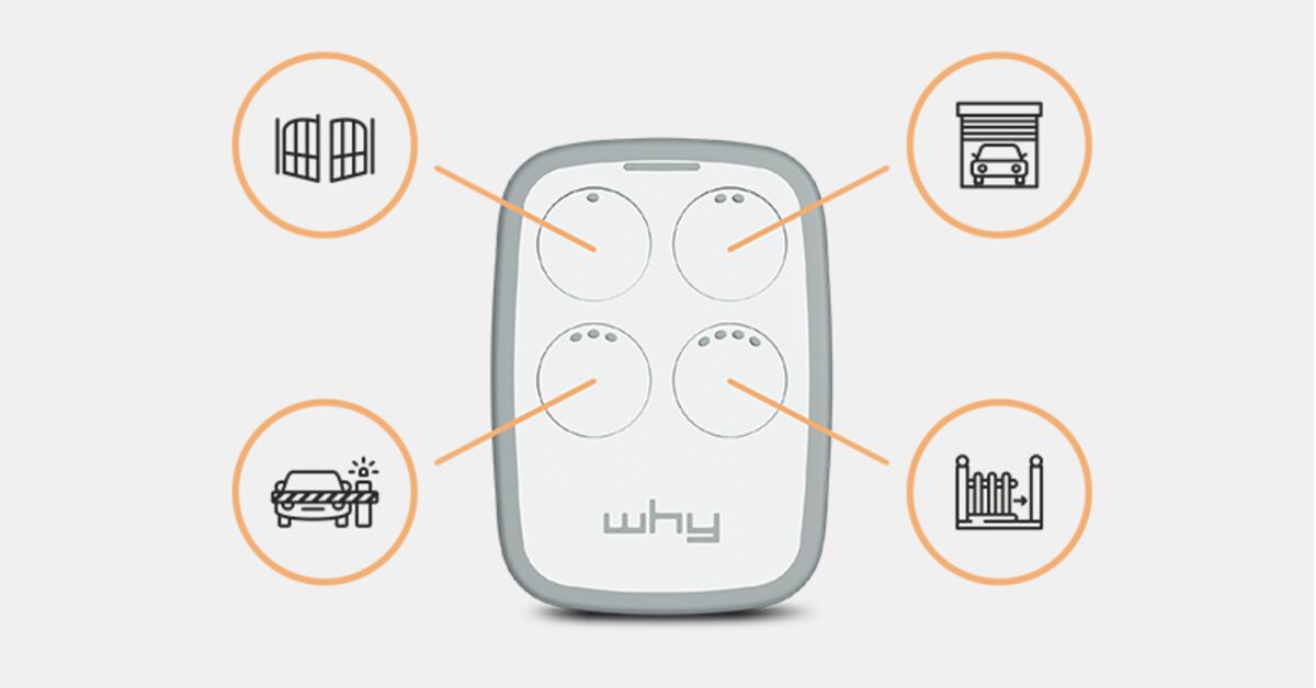 Gate remote not working: checking battery, contacts and range of a remote control in front of an electric gate