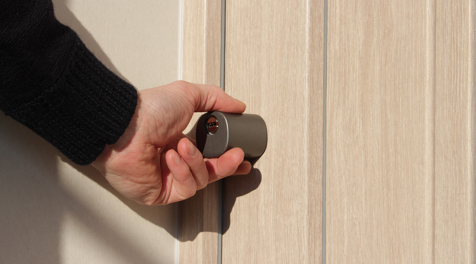 Serrature smart sicure: cilindro europeo ad alta sicurezza e chiave meccanica di backup della serratura smart 1Control DORY