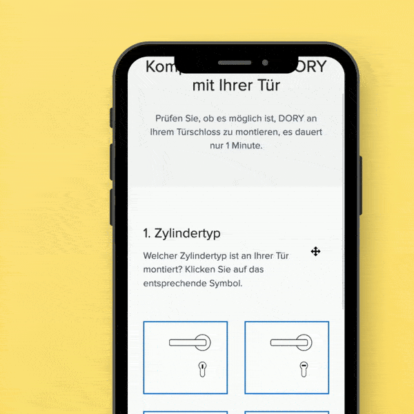 Online-Kompatibilit&auml;ts-Check f&uuml;r smartes T&uuml;rschloss auf Sicherheitst&uuml;r mit Eurozylinder